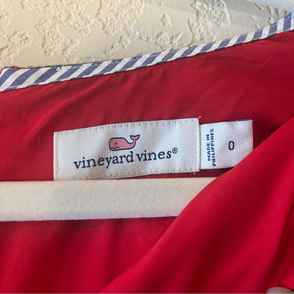 Vineyard Vines Merry Plaid Tartan Greenwich Flutter Sleeve Midi Dress SZ 0 - Picture 4 of 7